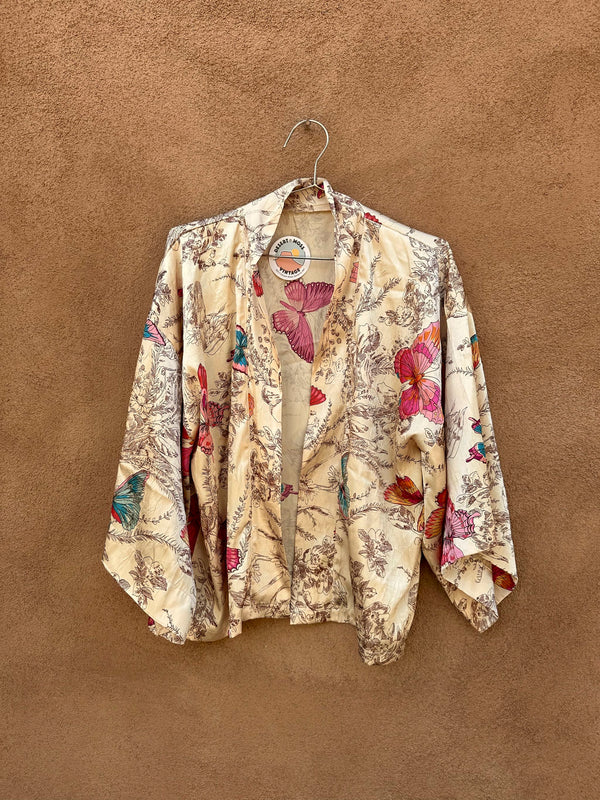 Mini Kimono with Butterflies Rayon