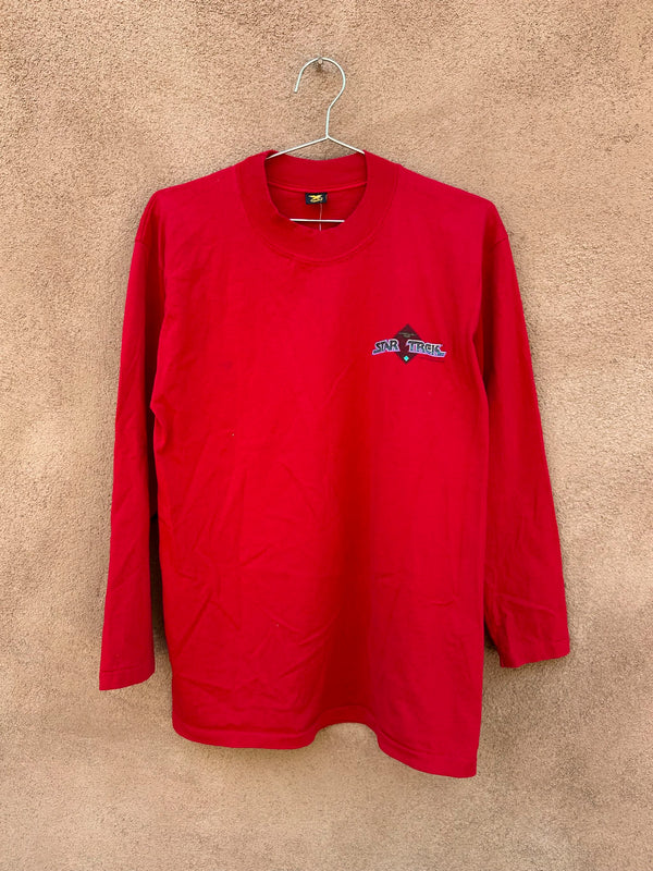1991 Red Long Sleeve Star Trek T-shirt