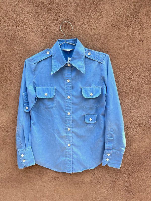 1960's Sears Blouse with 3 Pockets