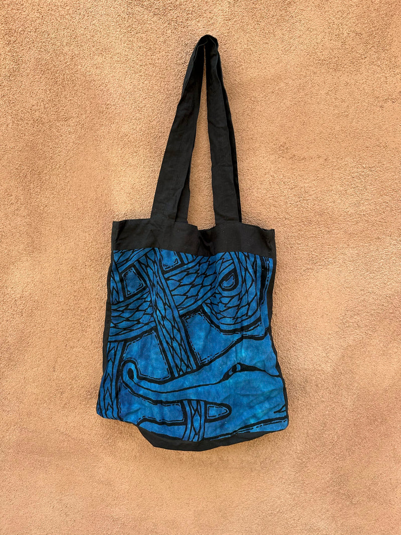Cotton Batik Ancient Circles Tote Bag