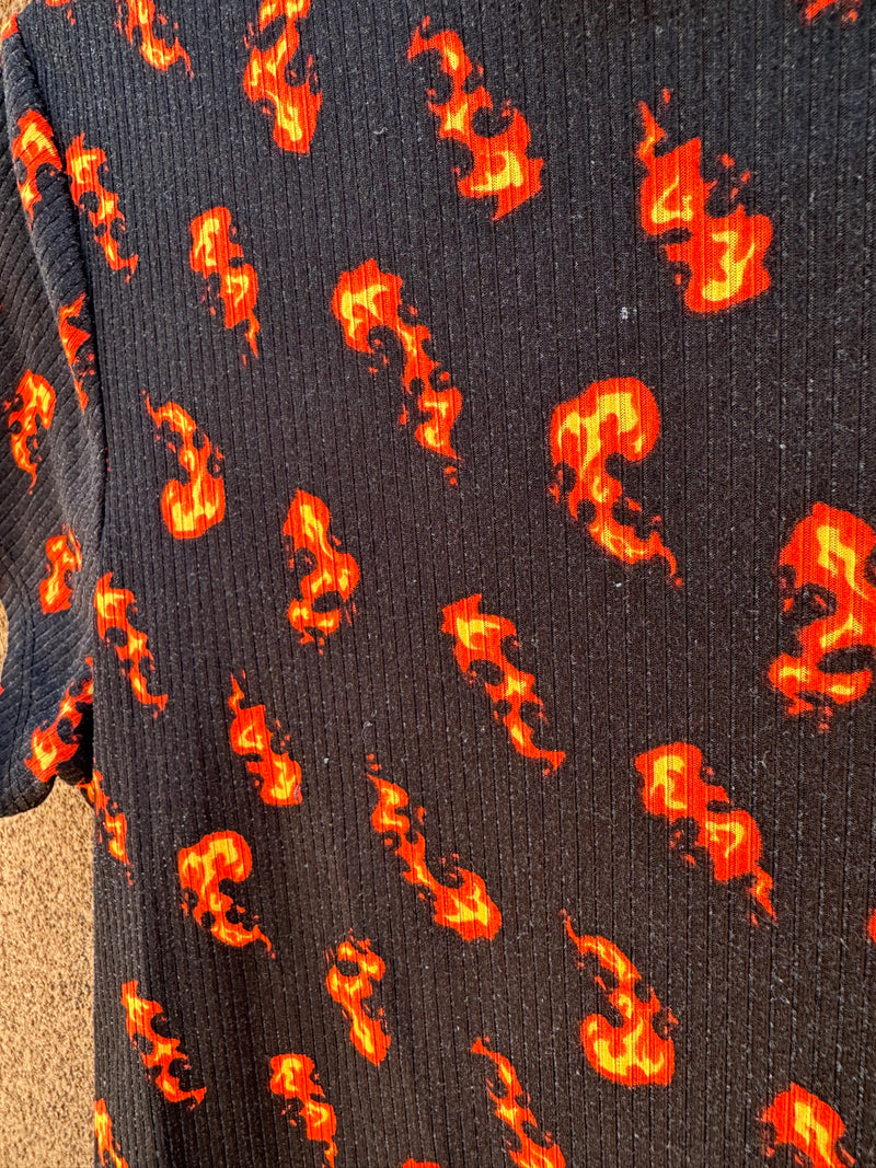 90's Flaming Baby Doll T-shirt