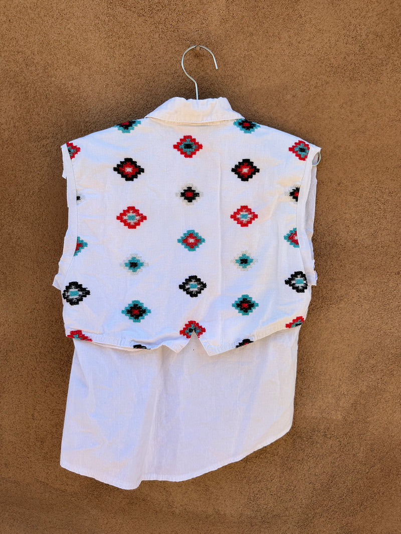 Sleeveless Circle-T Southwest Blouse