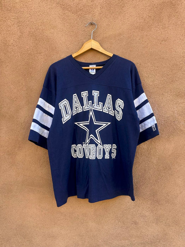 80's Logo 7 Dallas Cowboys Jersey Style T-shirt