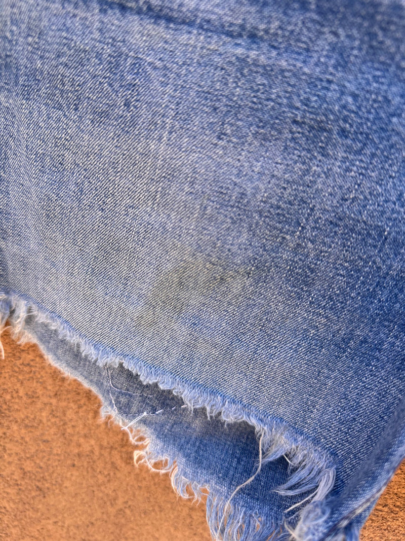 Handmade Cutoff Horse Booty Shorts - Denim