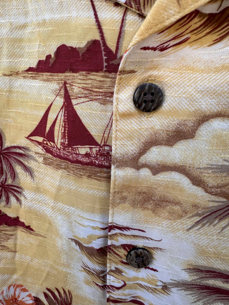 Yellow Island Shirt - Rayon