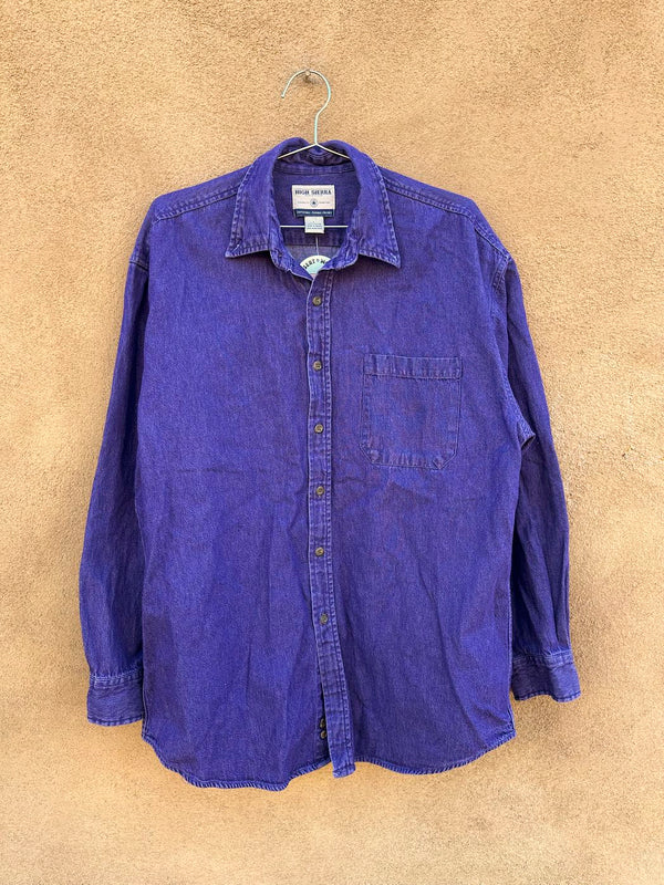 90's Purple High Sierra Denim Shirt