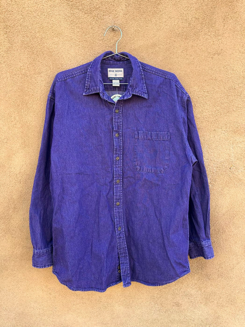 90's Purple High Sierra Denim Shirt