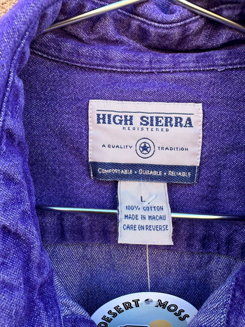 90's Purple High Sierra Denim Shirt