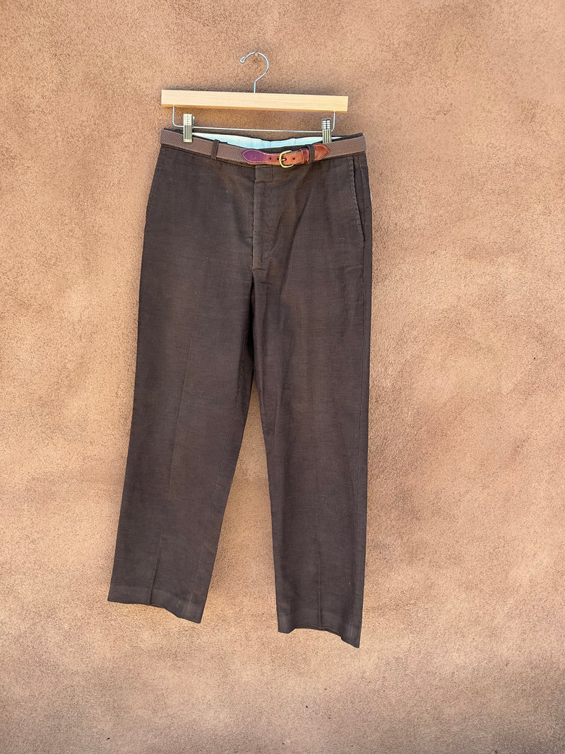 Dark Brown Corduroy Slacks by EJoven - W: 31/31