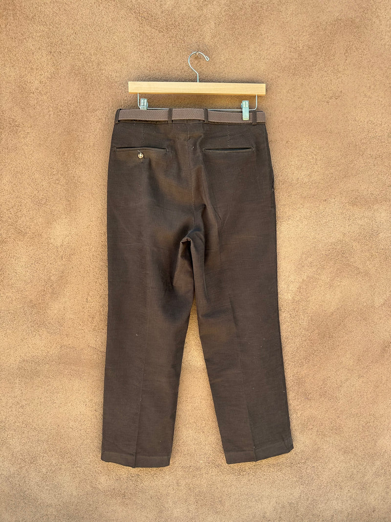 Dark Brown Corduroy Slacks by EJoven - W: 31/31