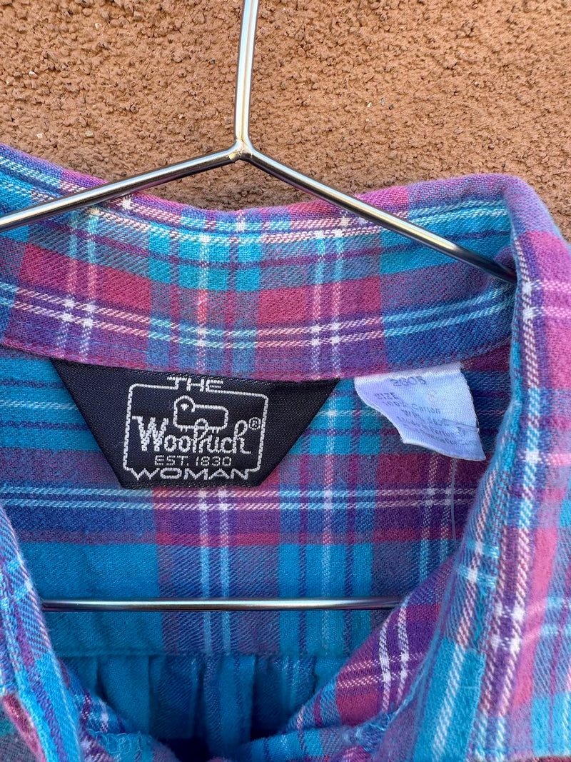 Pink and Blue Plaid Woolrich Flannel, small