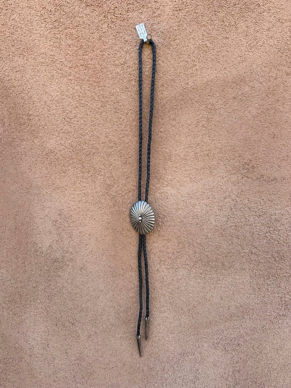 David Dear Concho Sterling Silver Bolo Tie