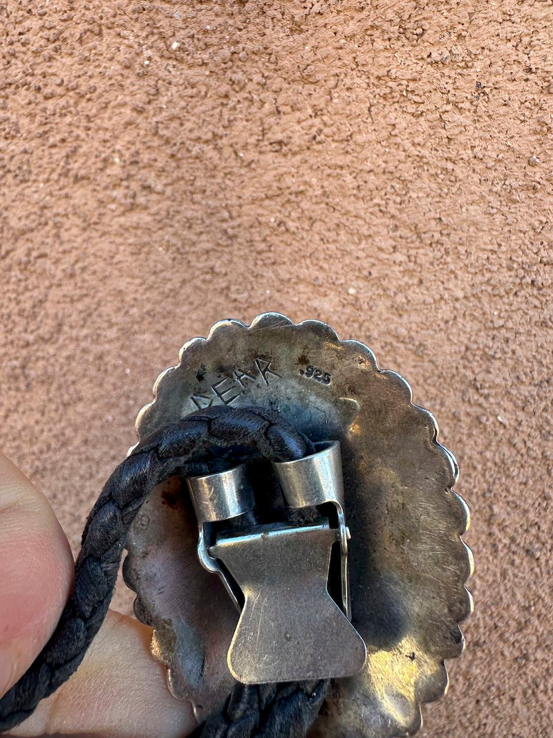 David Dear Concho Sterling Silver Bolo Tie