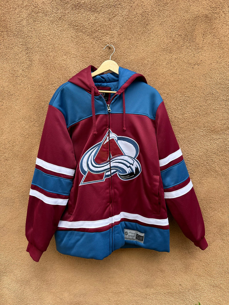 NWT Colorado Avalanche Jersey Style Puffer
