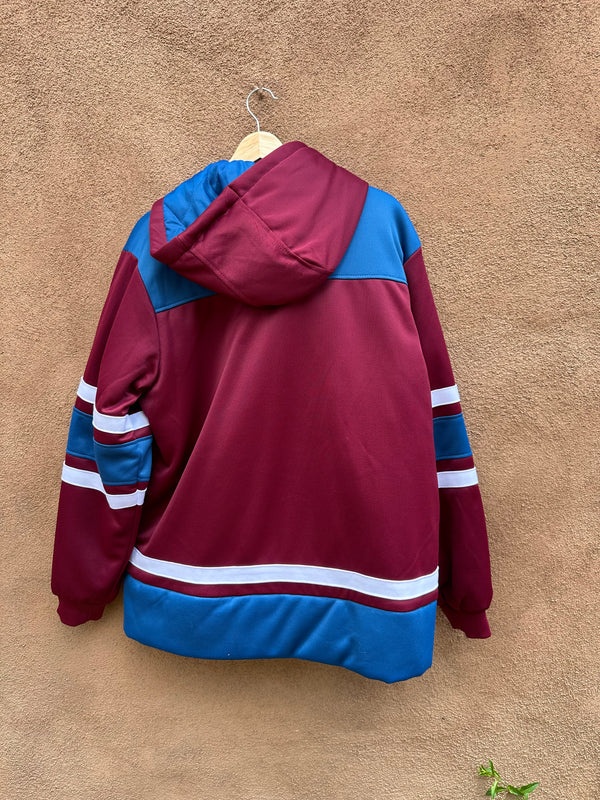 NWT Colorado Avalanche Jersey Style Puffer