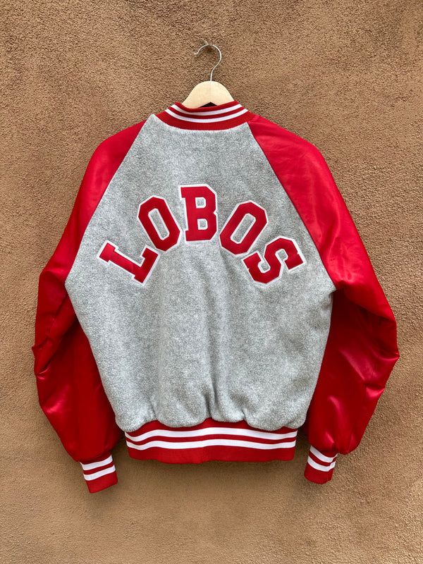 80's UNM Lobos Satin/Fleece Jacket