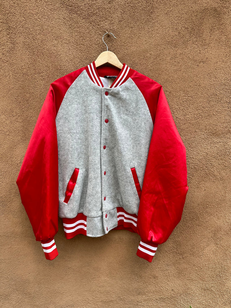 80's UNM Lobos Satin/Fleece Jacket