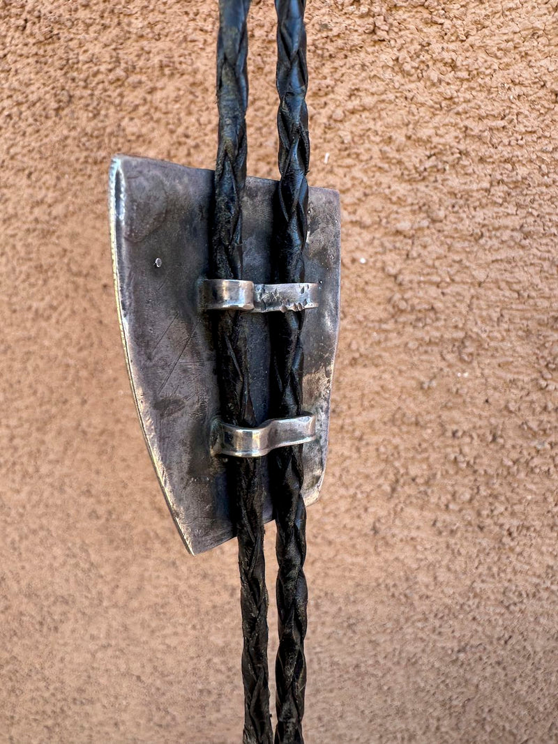 Sterling Silver and Turquoise Tewa Bolo Tie