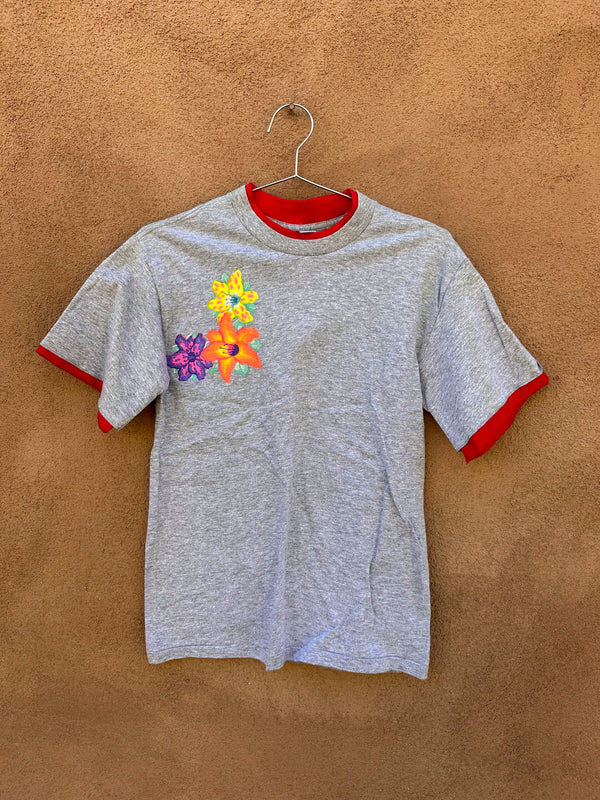 Heather Gray Hibiscus T-shirt