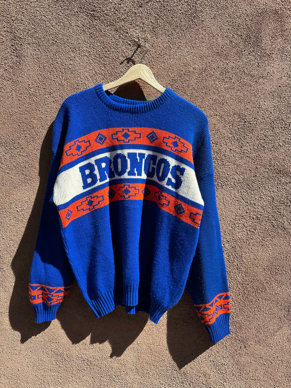 Denver Broncos ProElite Sweater with Southwest Patterns