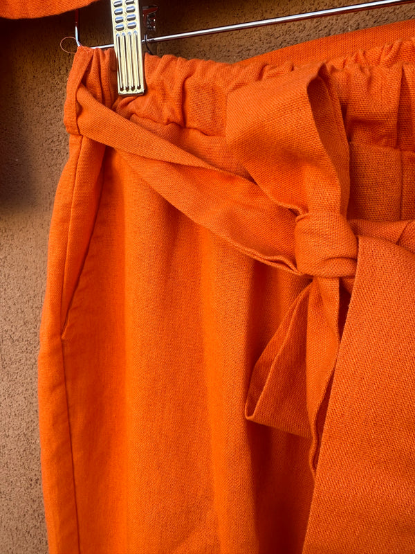 Lightweight Orange 2-Piece Top & Pants