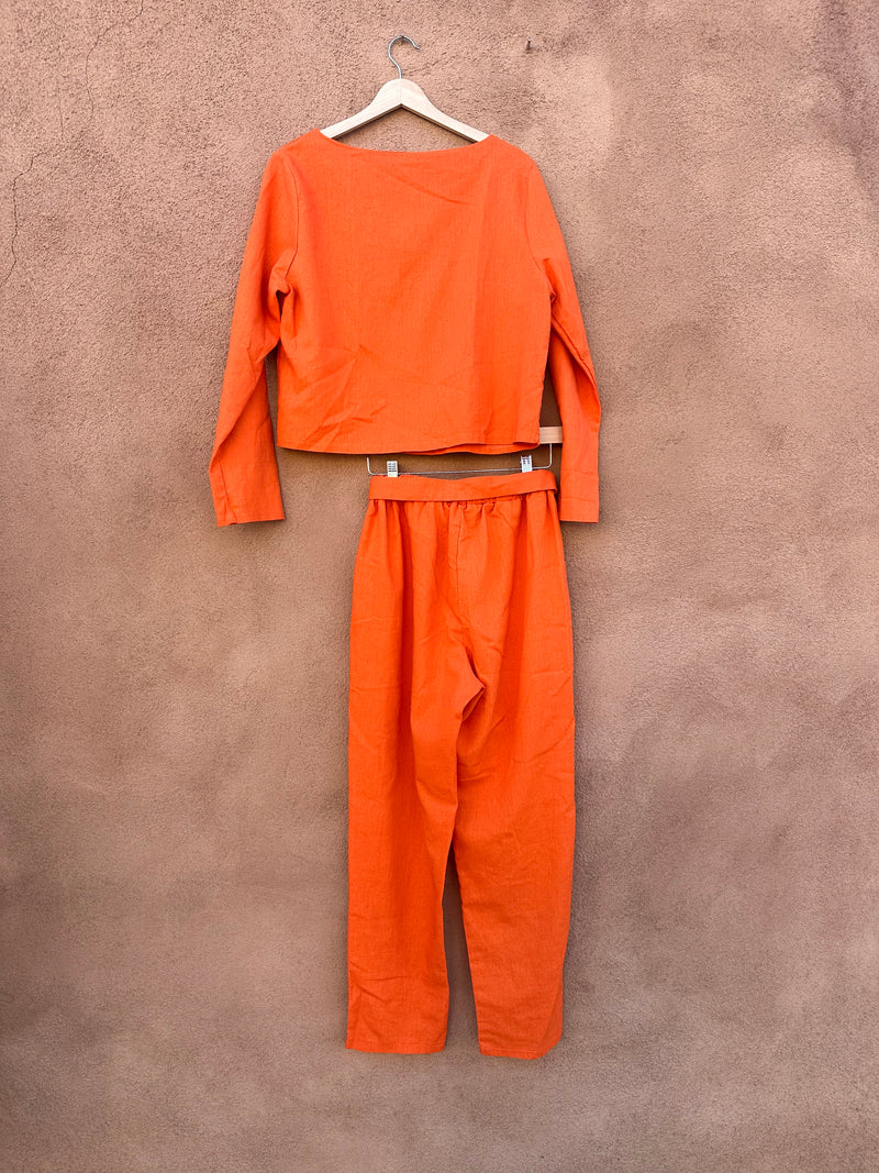 Lightweight Orange 2-Piece Top & Pants