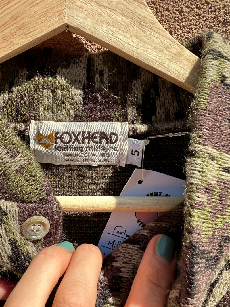 Foxhead Knitting Mills Camo Hunting Sweater