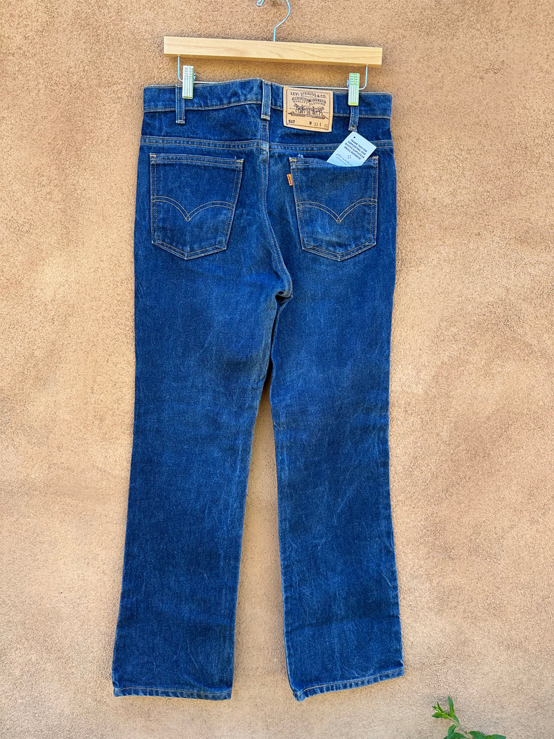 1970's Levi's Orange Tab 517 Jeans - Straight Leg 33 x 30