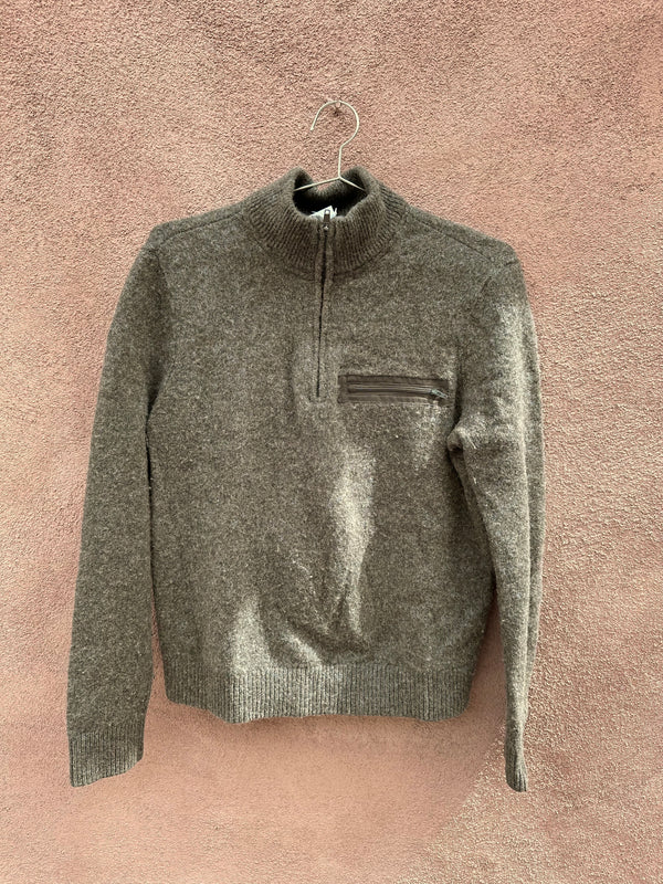 Green Abercrombie & Fitch 1/2 Zip Sweater