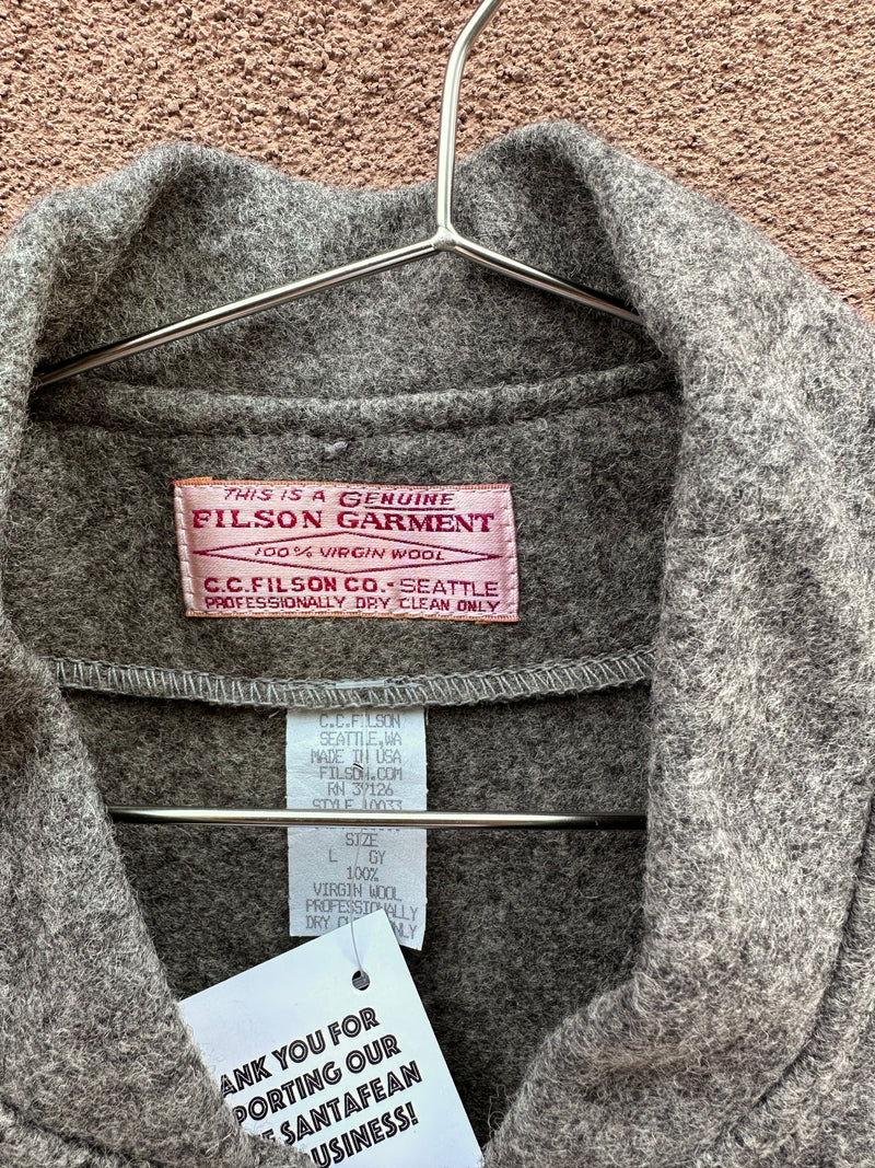 Gray Filson Mackinaw Wool West