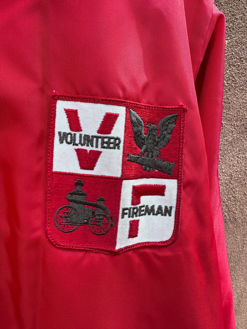 Mombasha Volunteer Fire Department Red Satin Jacket