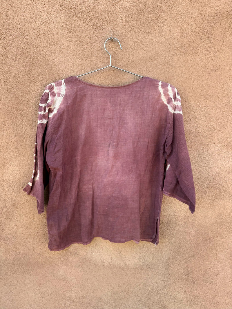 Tie Dye Women's Tunic Tie Blouse