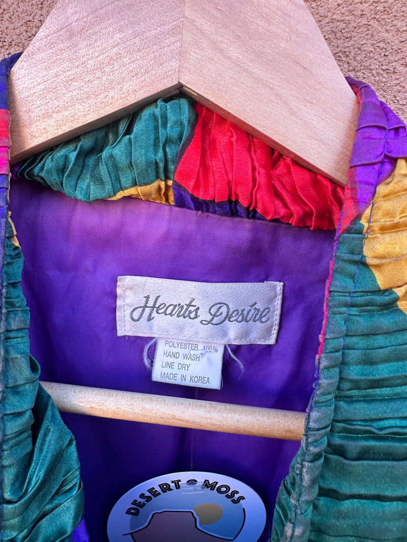 Colorful Pleated Jacket by Hearts Desire