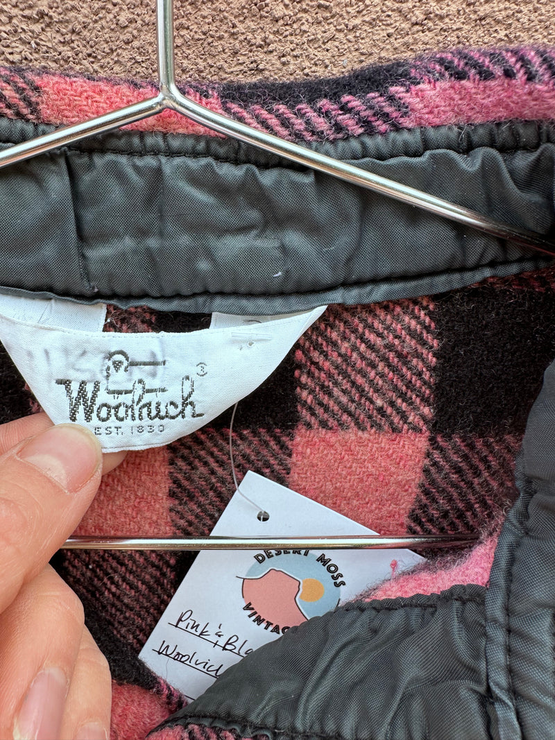 Pink and Black Woolrich Shirt