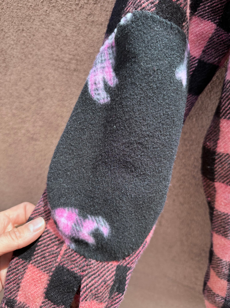 Pink and Black Woolrich Shirt