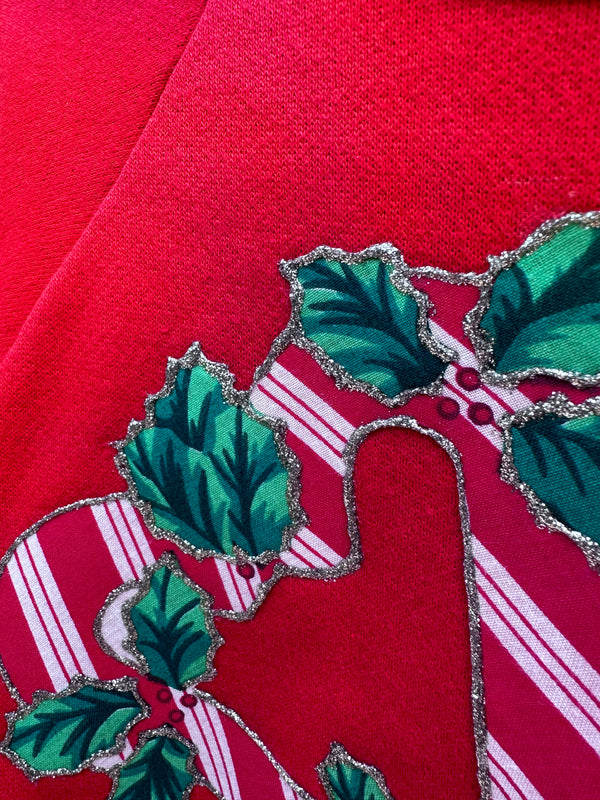 Candy Cane Red Sweatshirt Alore Label