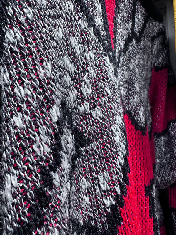 80’s Crazy Abstract Style Acrylic Sweater