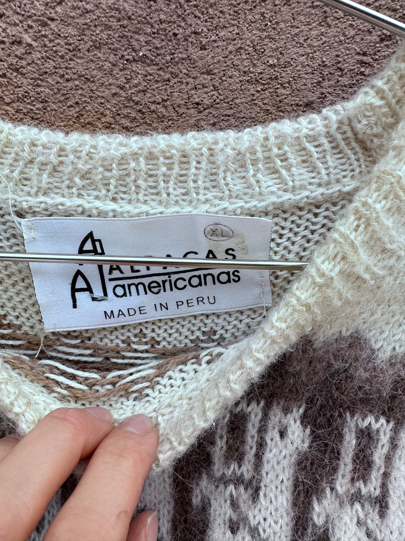 Genuine Alpaca Sweater - XL
