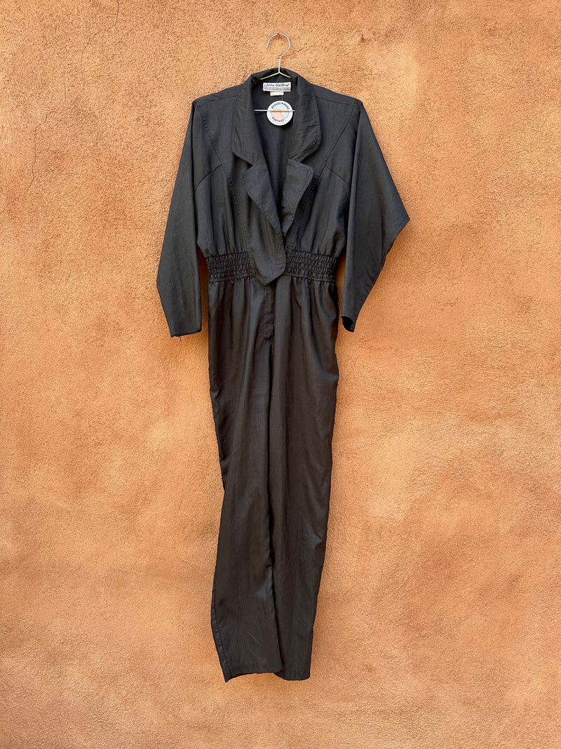 Joan Walters 1980's Black Jumpsuit
