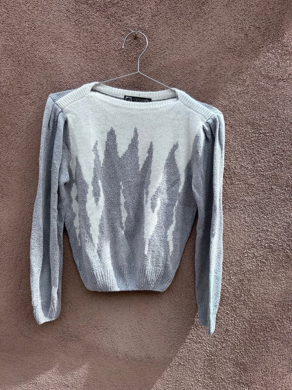 Silver and Cream "Organically Grown" Sweater