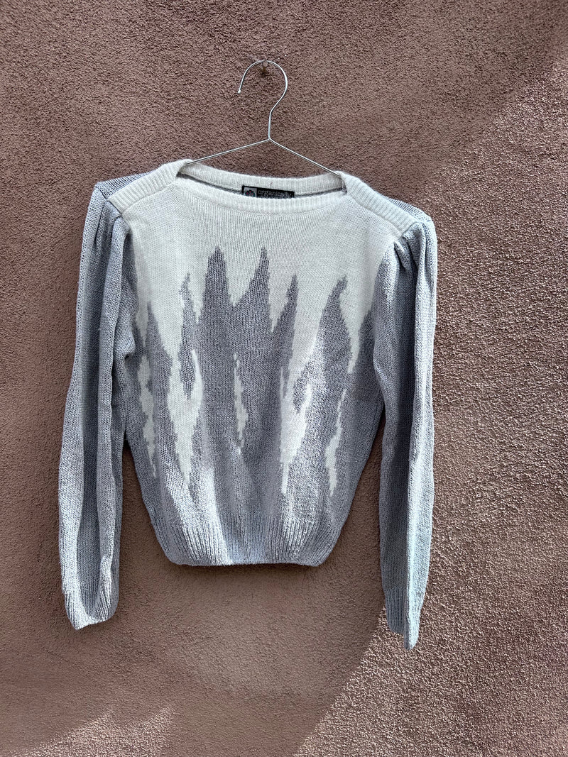 Silver and Cream "Organically Grown" Sweater