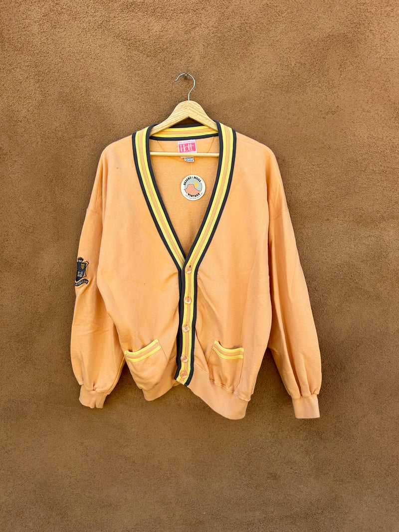 Peach Hott Sport Cotton Cardigan Sweatshirt