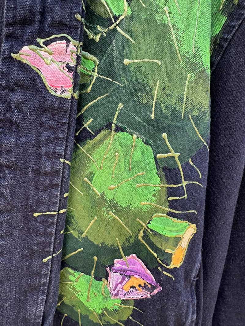 Hand Painted '89 Cactus Sundance Denim Jacket