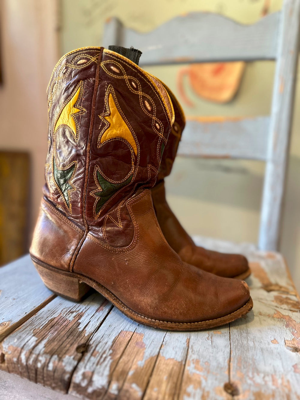 Vintage 1950's ACME Short Western Boots 8.5 – DESERT MOSS VINTAGE