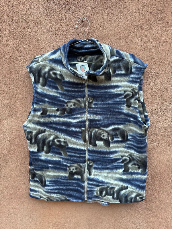 Polar Bear Fleece Winter Vest