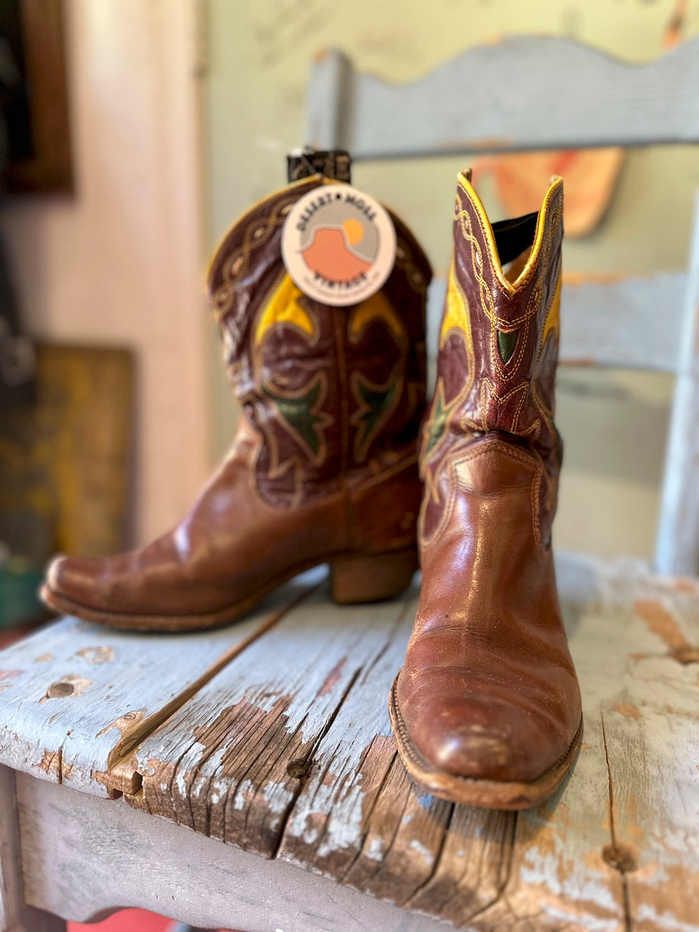 Vintage 1950's ACME Short Western Boots 8.5 – DESERT MOSS VINTAGE