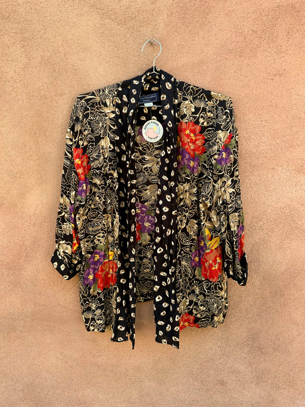 Norton McNaughton Floral Rayon Blazer