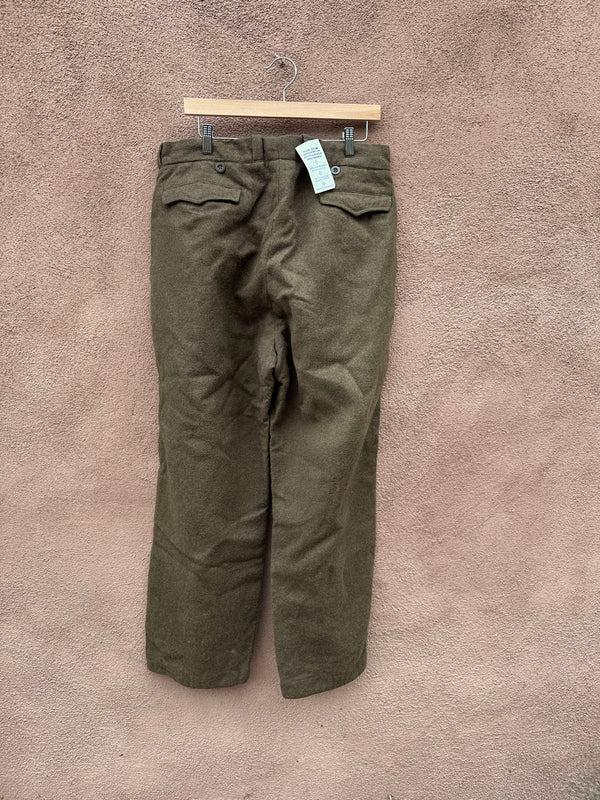 WWII Loose Wool Trousers, Waist: 36