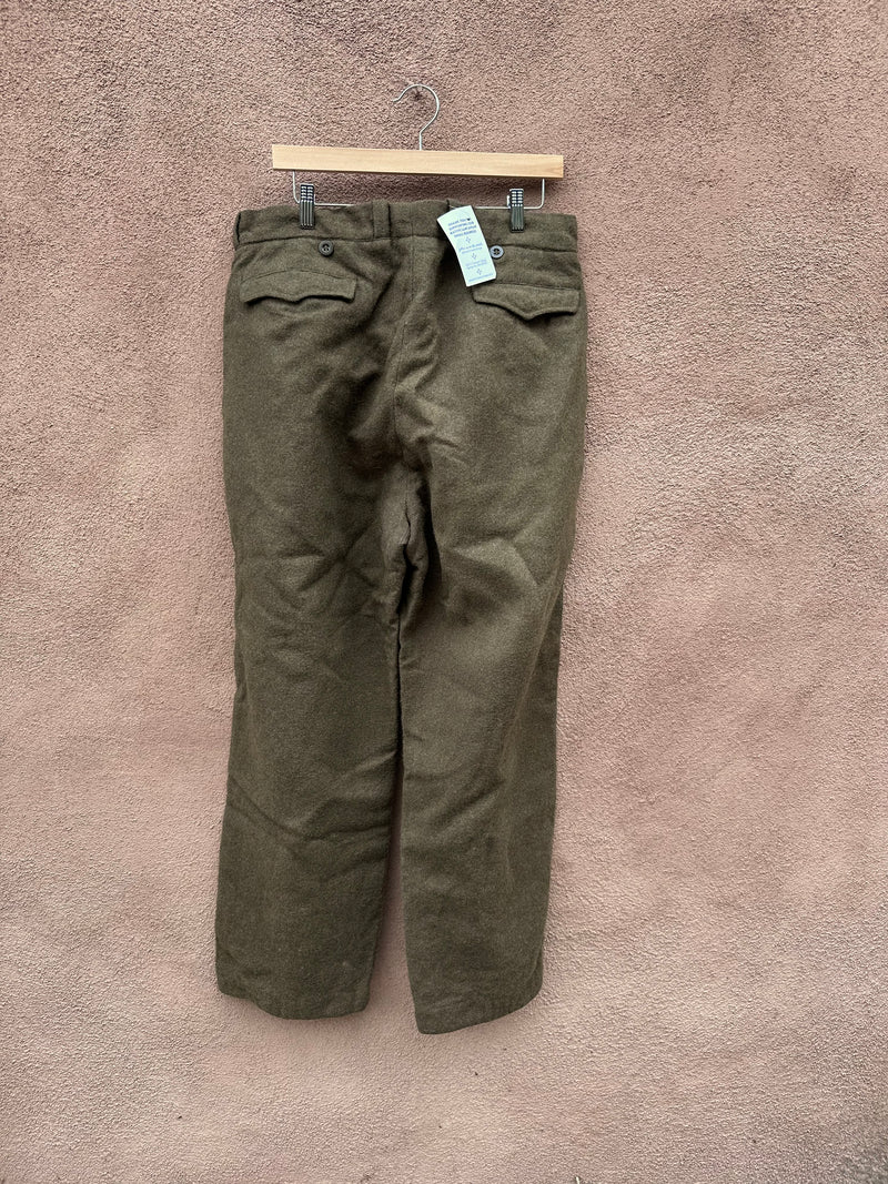 WWII Loose Wool Trousers, Waist: 36