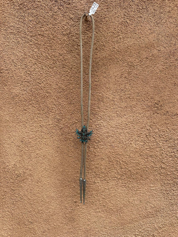 Zuni Style Needlepoint Bolo Tie